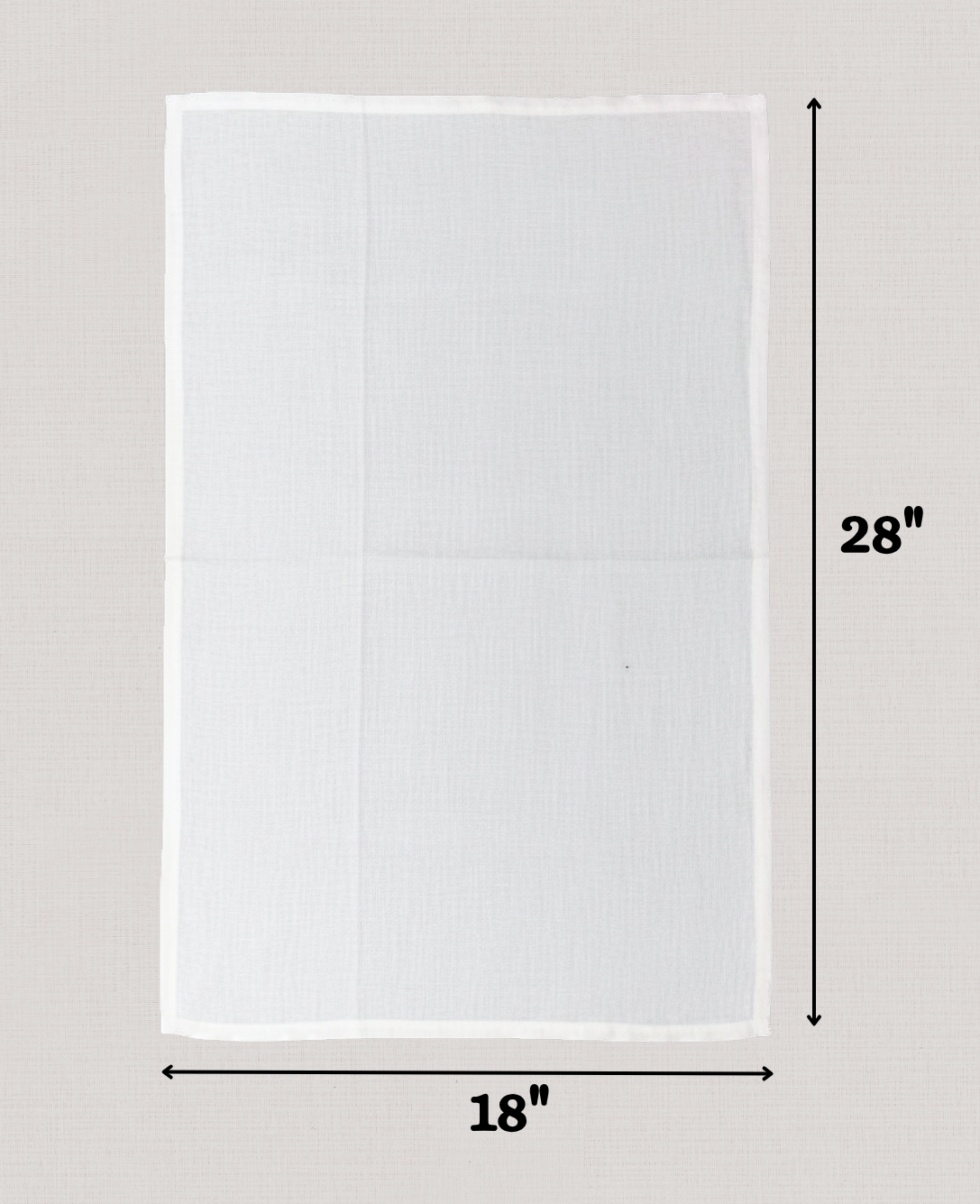 linen hand towel dimensions