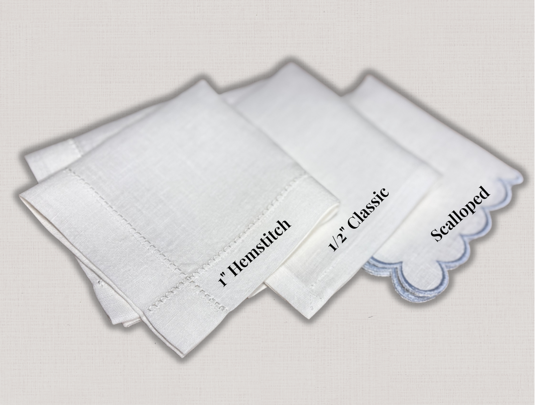 Custom Embroidered Linen Handkerchief