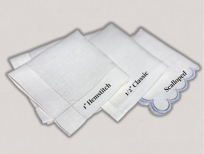 Custom Embroidered Linen Handkerchief