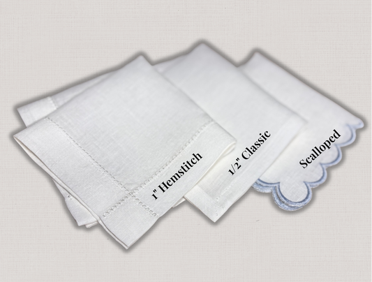 Custom Embroidered Linen Handkerchief