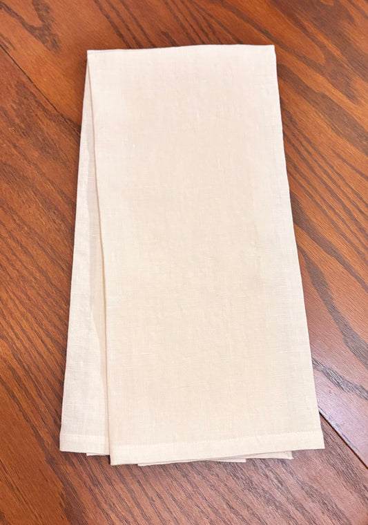 linen kitchen towel custom embroidery