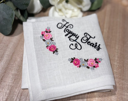 For Your Happy Tears Handkerchief | Bridal Keepsake